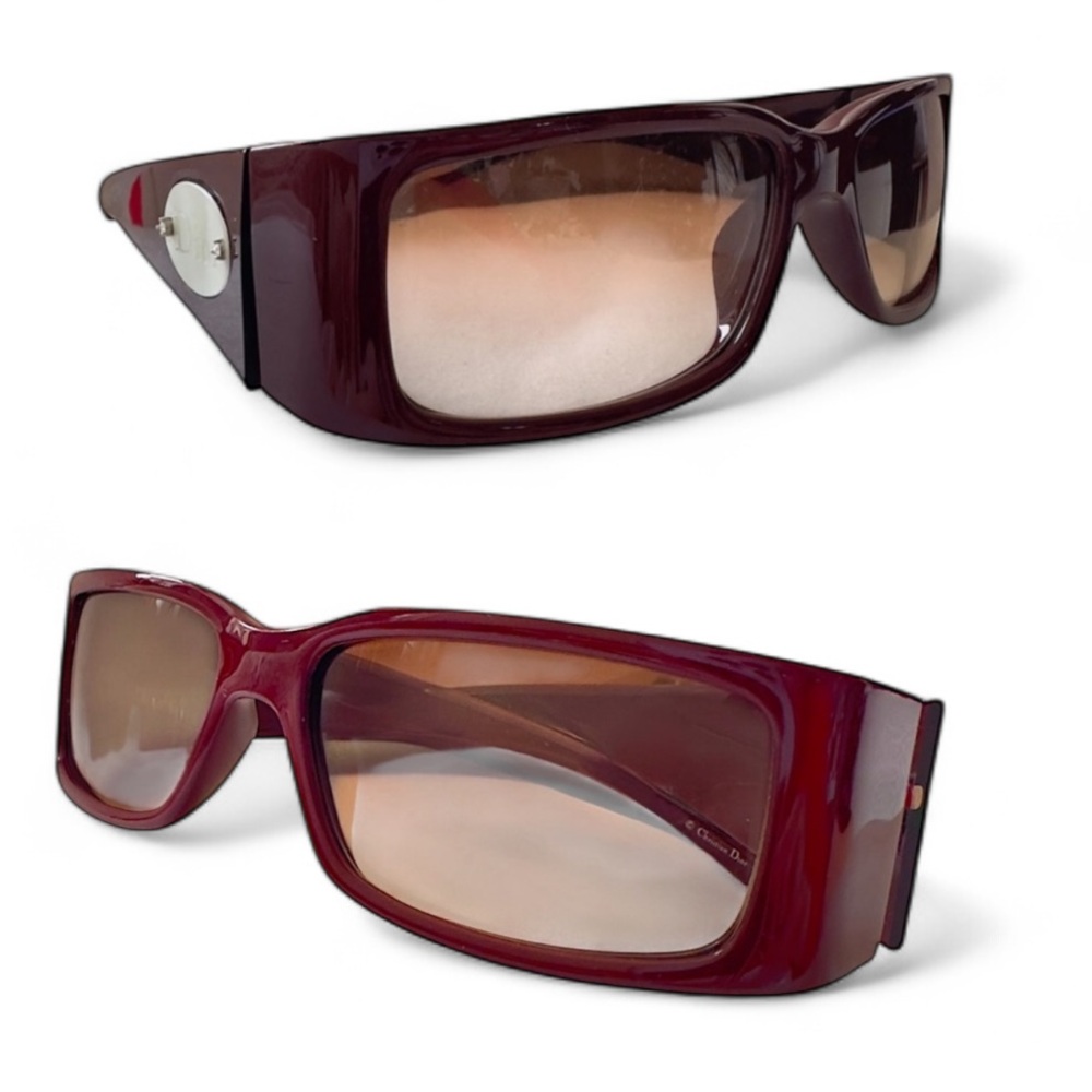NWOT Christian Dior ClassicDior 2 CQJNF Burgundy Sunglasses Brown Gradient Lens - Picture 10 of 16